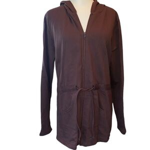 Fame 4 Fifteen jacket full zip front hooded drawstring waist pockets Sz X-Large